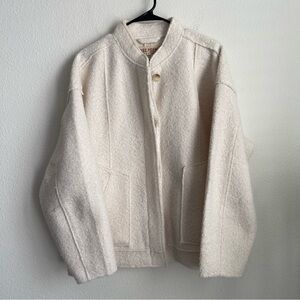 Free People Button Front Oversized Jacket